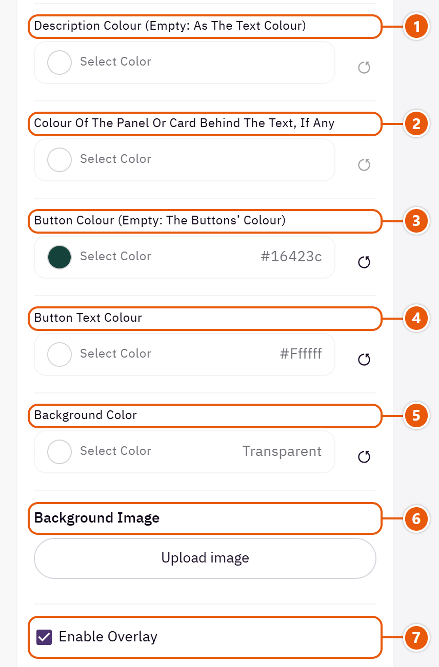 “Feature banner” settings in the Zid editor (5 of 6)