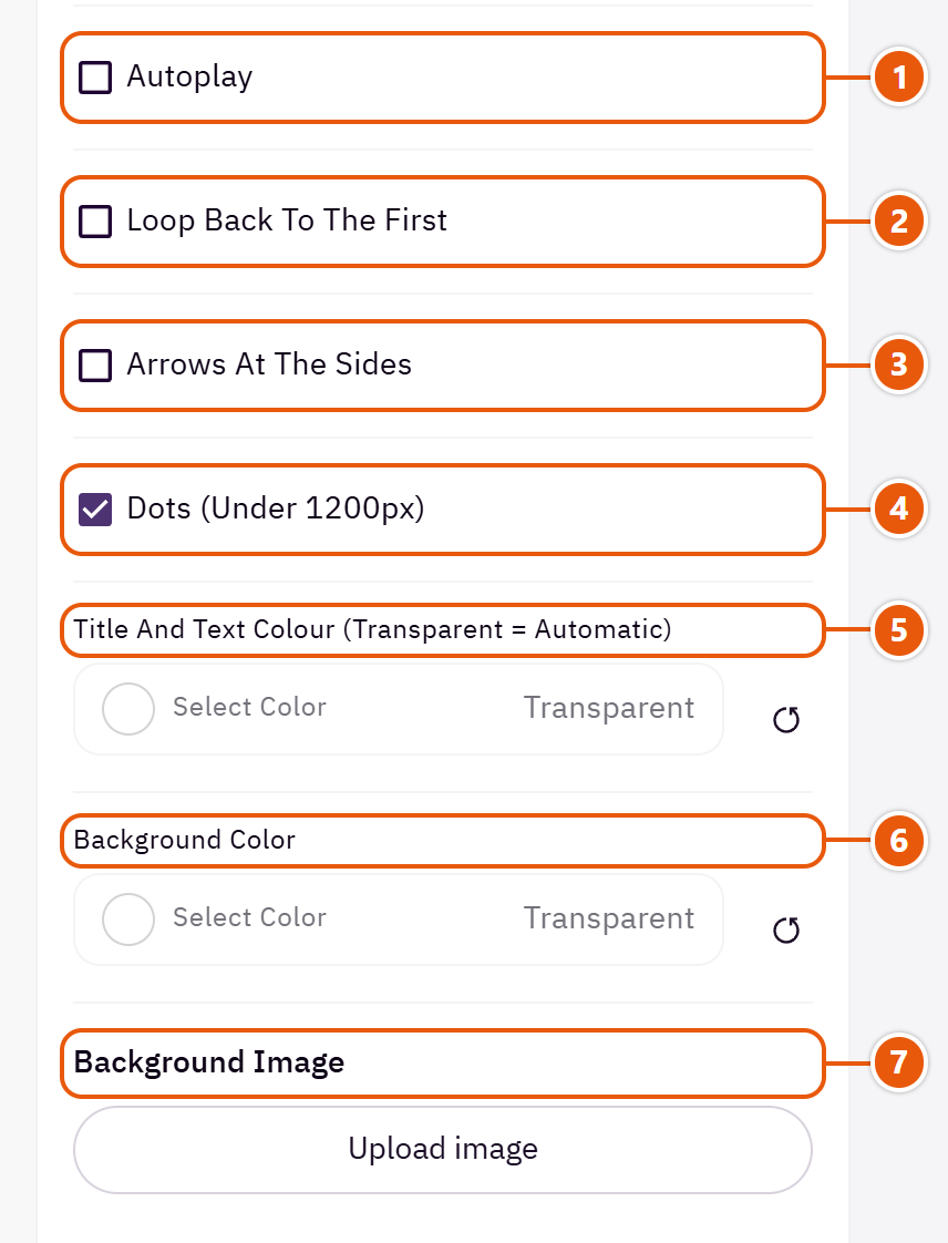 “Photo gallery” settings in the Zid editor (3 of 4)