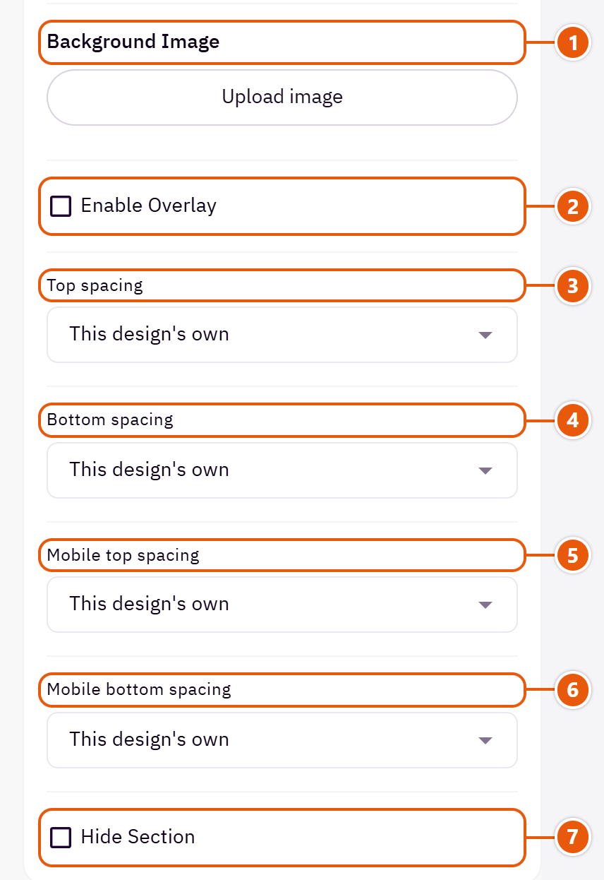 “Main slider” settings in the Zid editor (7 of 7)