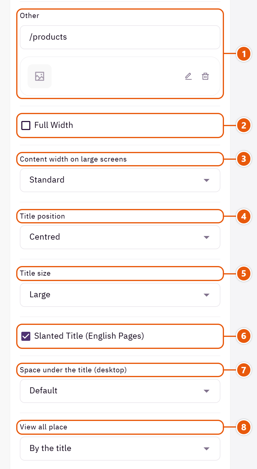 “Product carousel” settings in the Zid editor (2 of 6)