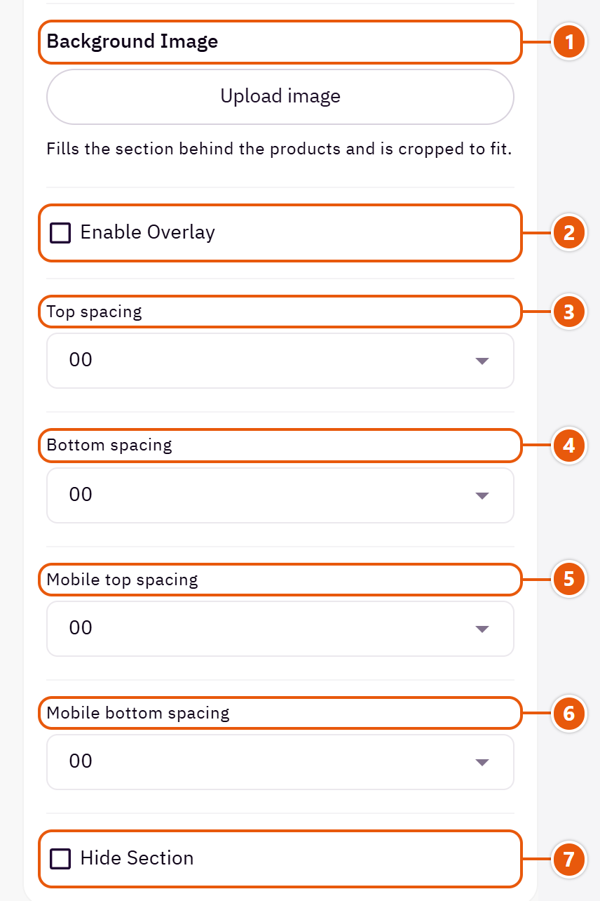 “Product tabs” settings in the Zid editor (6 of 6)