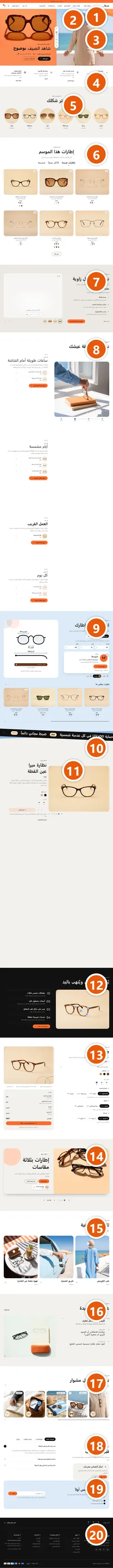 الصفحة الرئيسية في تصميم Linea بالأرقام