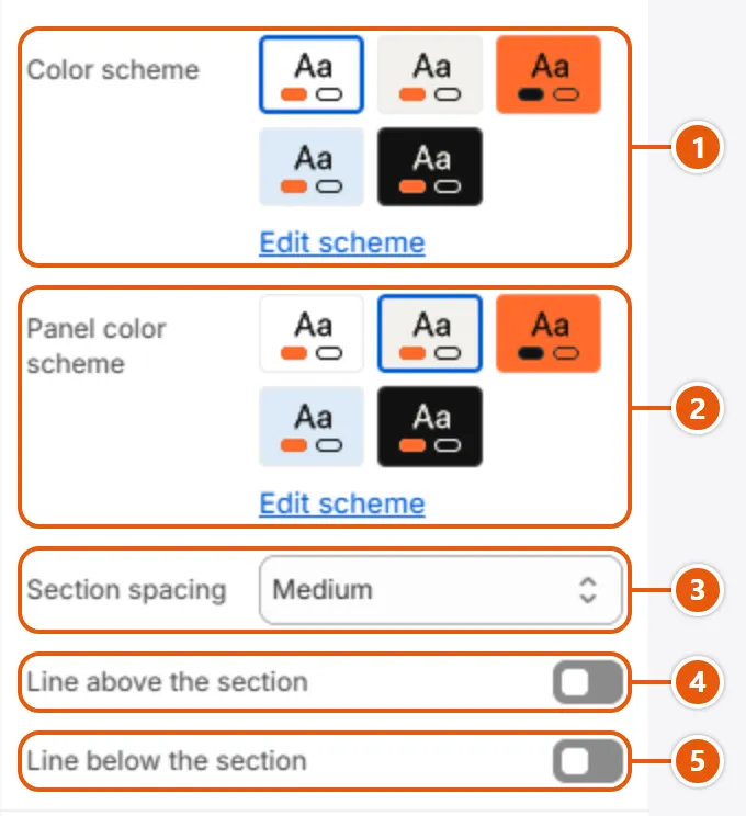 “How it fits” settings in the Shopify editor (2 of 2)