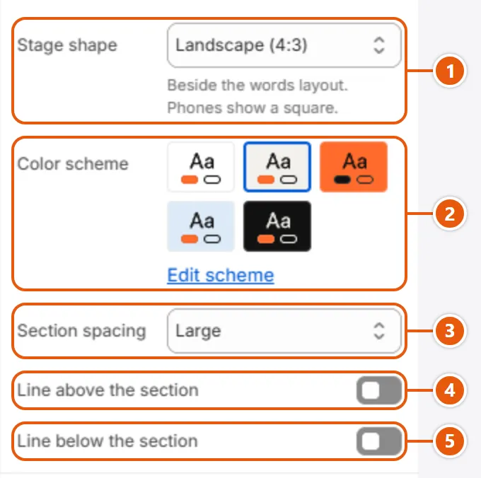 “3D product” settings in the Shopify editor (3 of 3)