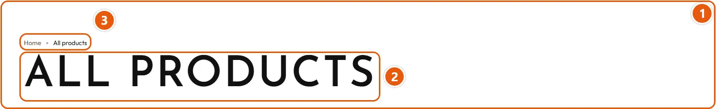 Where “Collection banner” shows in the store