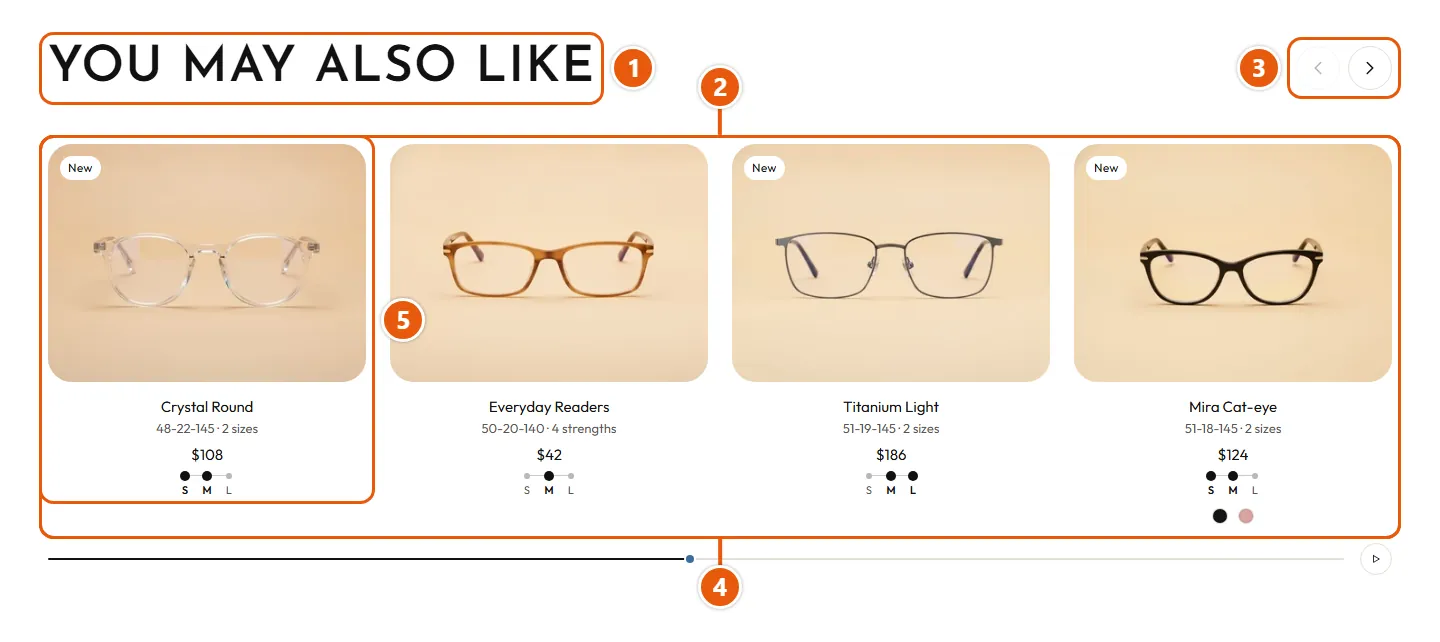 Where “Related products” shows in the store