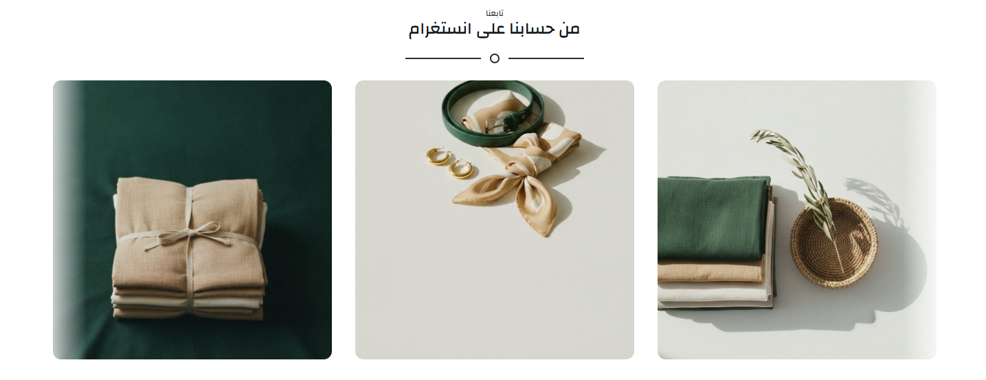 صور إنستغرام في شبكة، تربط متجرك بحسابك.